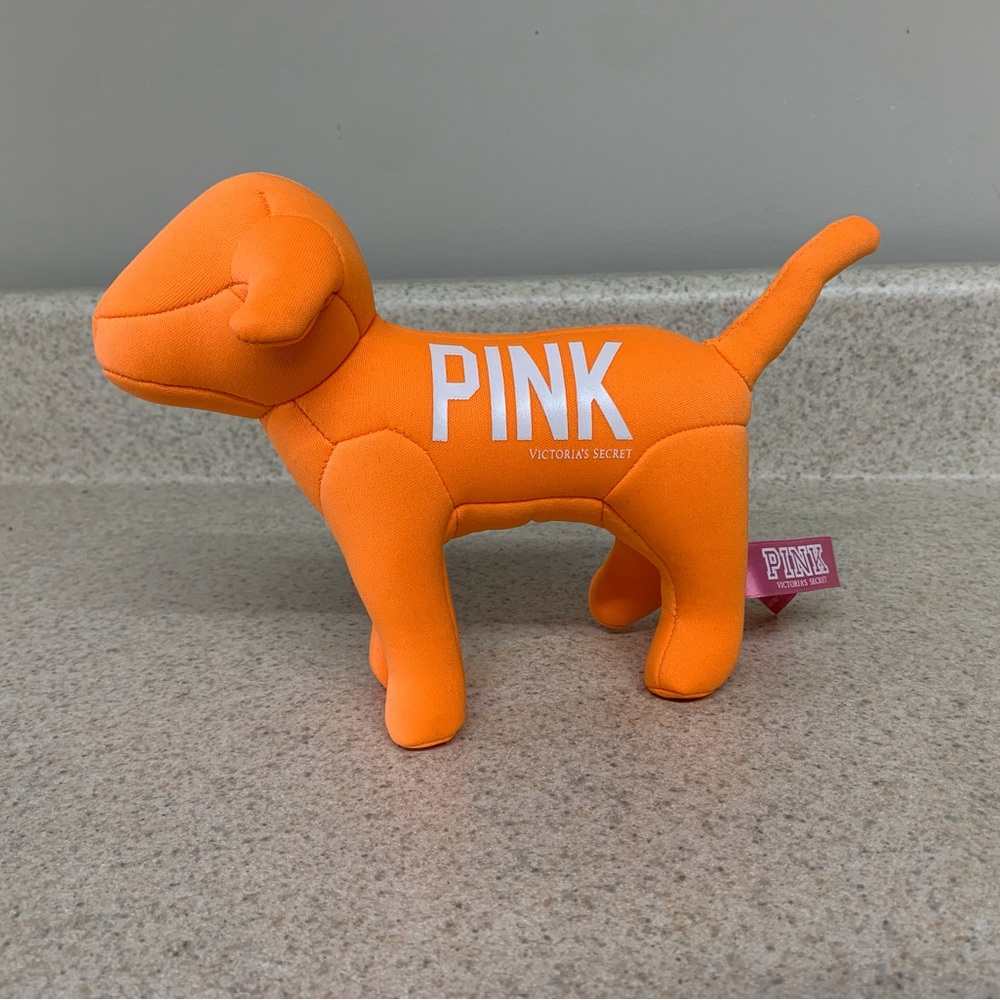 NWT Victoria’s Secret Pink Love 1986 Dog Orange with White Letters/ Numbers